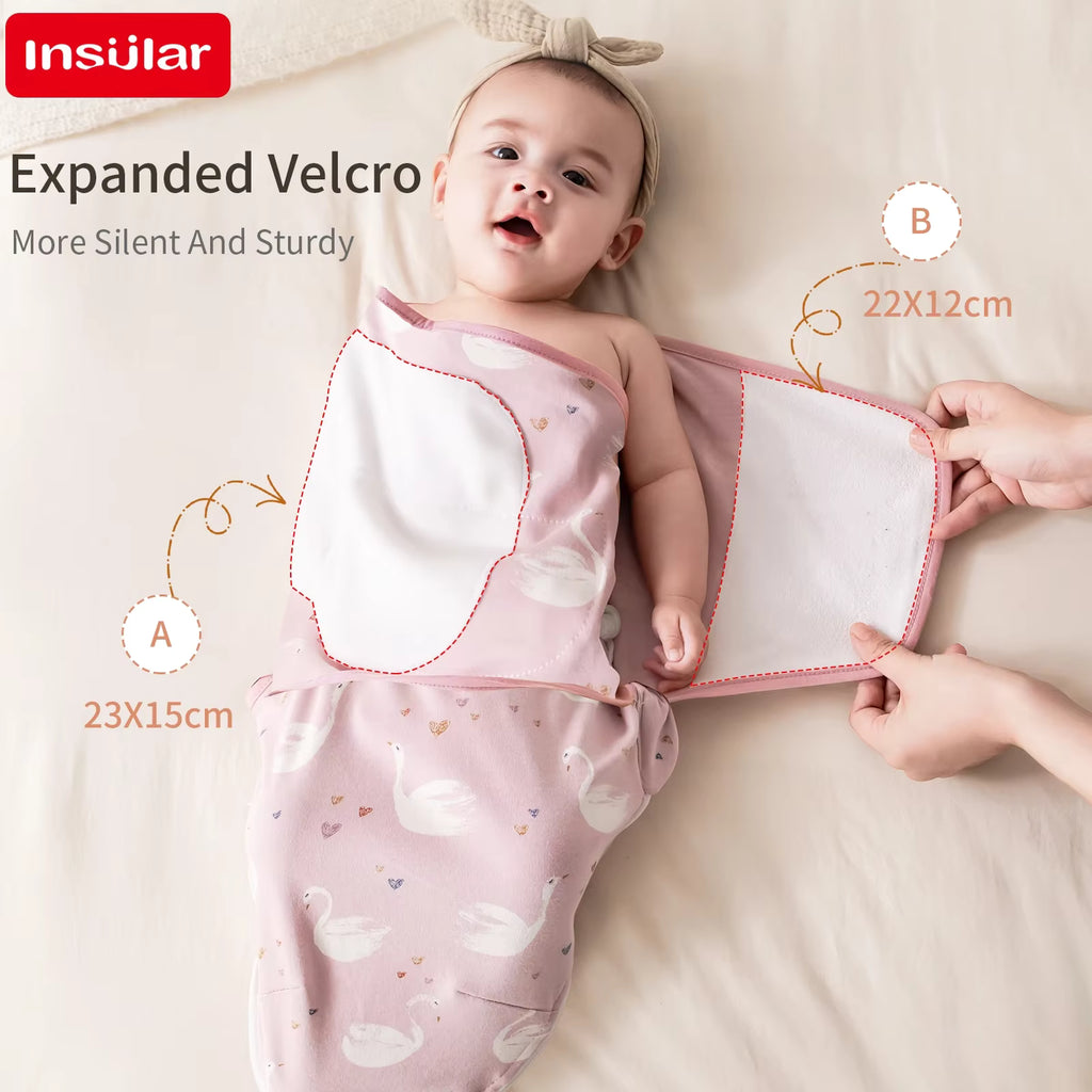 Baby Swaddle with Bottom Zipper – Change Nappies Without Waking Baby